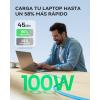 INIU 100W Short USB C to USB C Cable, [1ft, 2-Pack] Type C Cord for iPhone 16 Pro Max 15 Plus, Samsung Galaxy S24 Ultra S21 S10e, MacBook, iPad and More(Blue)