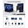 INIU 100W USB C to USB C Cable, [1ft, Black] Short USB C Fast Charger Cable for iPhone 17 16 15 Pro Max Samsung S25 S24 Laptops MacBook iPad Air Switch etc.(1ft)