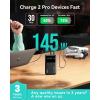 INIU 140W Power Bank, Compact 25000mAh High Capacity Laptop Portable Charger, USB C in&Out Tablet Powerbank, Smart Digital Display Phone Charger for iPhone 17 16, Samsung, iPad, MacBook, Laptop etc.(Black)