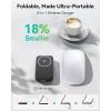 INIU 3 in 1 Wireless Charging Station, Qi2 Certified 15W Travel Charger for Apple Multiple Devices, Foldable Magnetic Wireless Charger Stand for iPhone 17 16 15 14 13 12 Series Apple Watch AirPods(Black)