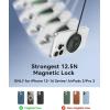 INIU Magnetic Wireless Charger, Qi2 Certified 15W Fast Mag-Safe Wireless Charging Pad with Cooling Fan, Only for iPhone 17 16 15 14 13 12 Series, AirPods, and More (Adapter Included)