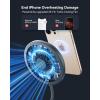 INIU Magnetic Wireless Charger Stand, Qi2 Certified 15W Mag-Safe Wireless Charging Pad with Cooling Fan, Fast Charging Pad for iPhone 17 16 15 14 13 12 Series AirPods 4 3 2 Pro (with Adapter)(Black)