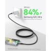 INIU USB C Cable, [6.6ft/2m] 100W PD USBC to USBC Charger Cable Fast Charging, Nylon Braided Type C to C Power Cord Data Cable USB-C for iPad Air MacBook Pro iPhone 16 15 Samsung Galaxy S23 S22 A9(6.6ft)