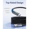 INIU USB to C Cable Fast Charging, [5 Packs, 1.6FT+3.3FT2+6.6FT2] 3.1A Type C Cords, Nylon USB-C Phone Charger Cables for iPhone 16, Samsung S21, Google, Kid, Airplane, Business, Car(3 Packs)