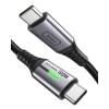 INIU 100W USB C to USB C Cable, [1ft, Black] Short USB C Fast Charger Cable for iPhone 17 16 15 Pro Max Samsung S25 S24 Laptops MacBook iPad Air Switch etc.(1ft)