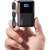 INIU Pocket Size Portable Charger, Ultra Small 10000mAh 45W PD Power Bank, Fast Charging Battery Pack, Travel Essentials Powerbank for iPhone 17 16 Pro Air, Xiaomi 17 Pro Max 16 15 14, Samsung S24 etc(Black)