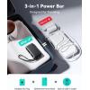 INIU 3-in-1 Portable Charger, 10000mAh 30W Fast Charging Power Bank, Built-in USB C Cable and Foldable AC Plug, Travel Essentials Battery Pack for iPhone 17 16 15, Samsung S25 S24, MacBook, and More(Pink)