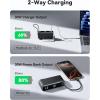 INIU 3-in-1 Portable Charger, 10000mAh 30W Fast Charging Power Bank, Built-in USB C Cable and Foldable AC Plug, Travel Essentials Battery Pack for iPhone 17 16 15, Samsung S25 S24, MacBook, and More(Blue)