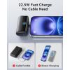 INIU Mini Portable Charger, 5500mAh Power Bank with Build-in USB-C Connector, 22.5W PD Fast Charging USB C in&Out Battery Pack, External Phone Charger for iPhone 17 16 15, Samsung S24 S23, Google etc(Black)