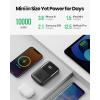 INIU Portable Charger, Smallest 22.5W 10000mAh Power Bank, USB C in/Output Fast Charging 3-Output Mini Battery Pack Charger with Phone Holder for iPhone 17 16 15 14 Air Samsung S23 Google iPad Tablet(Charger)
