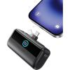 INIU Mini Portable Charger, 5500mAh Power Bank with Build-in USB-C Connector, 22.5W PD Fast Charging USB C in&Out Battery Pack, External Phone Charger for iPhone 17 16 15, Samsung S24 S23, Google etc(Black)
