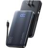 INIU Portable Charger for iPhone with Wall Plug, 45W 10000mAh Fast Charging Power Bank with Built-in USB C Cable, Travel Essentials, Battery Pack for iPhone 17 16 15 Series, Samsung, MacBook, etc.