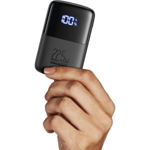 INIU Portable Charger, Smallest 22.5W 10000mAh Power Bank, USB C in/Output Fast Charging 3-Output Mini Battery Pack Charger with Phone Holder for iPhone 17 16 15 14 Air Samsung S23 Google iPad Tablet(Charger)