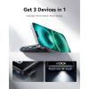 INIU Small Portable Charger, 45W PD Fast Charging 10000mAh Power Bank, Battery Pack with Attached USB C Cable, Travel Essentials Powerbank for iPhone 17 16 15 14 Pro Air, Xiaomi, Samsung S25 S24 etc(Black2)