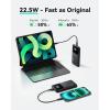 INIU Small Portable Charger, 45W PD Fast Charging 10000mAh Power Bank, Battery Pack with Attached USB C Cable, Travel Essentials Powerbank for iPhone 17 16 15 14 Pro Air, Xiaomi, Samsung S25 S24 etc(Black2)
