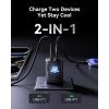 INIU USB C Charger Block, 2-Pack 30W PD Fast Charging, [USB-C + USB-A] 16 15 Charger with Foldable Plug, GaN Tech Type C Power Adapter for 16, 15 Pro Max, Samsung S25, S24, iPad Pro etc