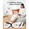 INIU USB C Charger Block, 30W PD QC Fast Charging, [USBC + USBA] iPad Charger with Foldable Plug, GaN Tech Type C Power Adapter for iPhone 17 16, iPad 11 Air, Samsung S25, Business, Emergency, White