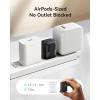 INIU USB C Charger Block, 30W PD QC Fast Charging, [USBC + USBA] iPad Charger with Foldable Plug, GaN Tech Type C Power Adapter for iPhone 17 16, iPad 11 Air, Samsung S25, Business, Emergency, White