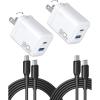image:imageINIU USB C Charger Block 30W PD QC Fast Charging USBC  USBA iPad Charger with Foldable Plug GaN Tech Type C Power Adapter for iPhone 17 16 iPad 11 Air Samsung S25 Business Emergency White