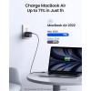 INIU 45W USB C Fast Charger, Support Samsung Super Fast Charging 2.0, PD Compact Foldable Dual Wall Charger Block, for Samsung S23 S22 Ultra/Note iPhone 16 15 Pro iPad Pro MacBook Air Steam Deck etc(USB C + USB C)