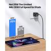 INIU USB C Charger, 30W PD QC 3.0 Dual Port Type C Fast Charging Compact Charger Block with Foldable Plug for iPhone 16 15 Pro Max Samsung S24 S23 Note 20 iPad Pro Google AirPods etc