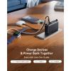 INIU Portable Charger, 10000mAh 30W Fast Charging Power Bank, Built-in USB C Cable and Foldable AC Plug, Travel Essentials Battery Pack for iPhone 16 15, Samsung S25 S24, MacBook(Black)