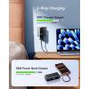 INIU Portable Charger, 10000mAh 30W Fast Charging Power Bank, Built-in USB C Cable and Foldable AC Plug, Travel Essentials Battery Pack for iPhone 16 15, Samsung S25 S24, MacBook(Black)