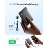 INIU for MagSafe Portable Charger, Qi2 Certified, Slimmest 45W 10000mAh Magnetic Power Bank, with USB C Cable & Stand, Fast Charging Battery Pack for iPhone 16 15 14 13 12 Only, Pink(Purple)