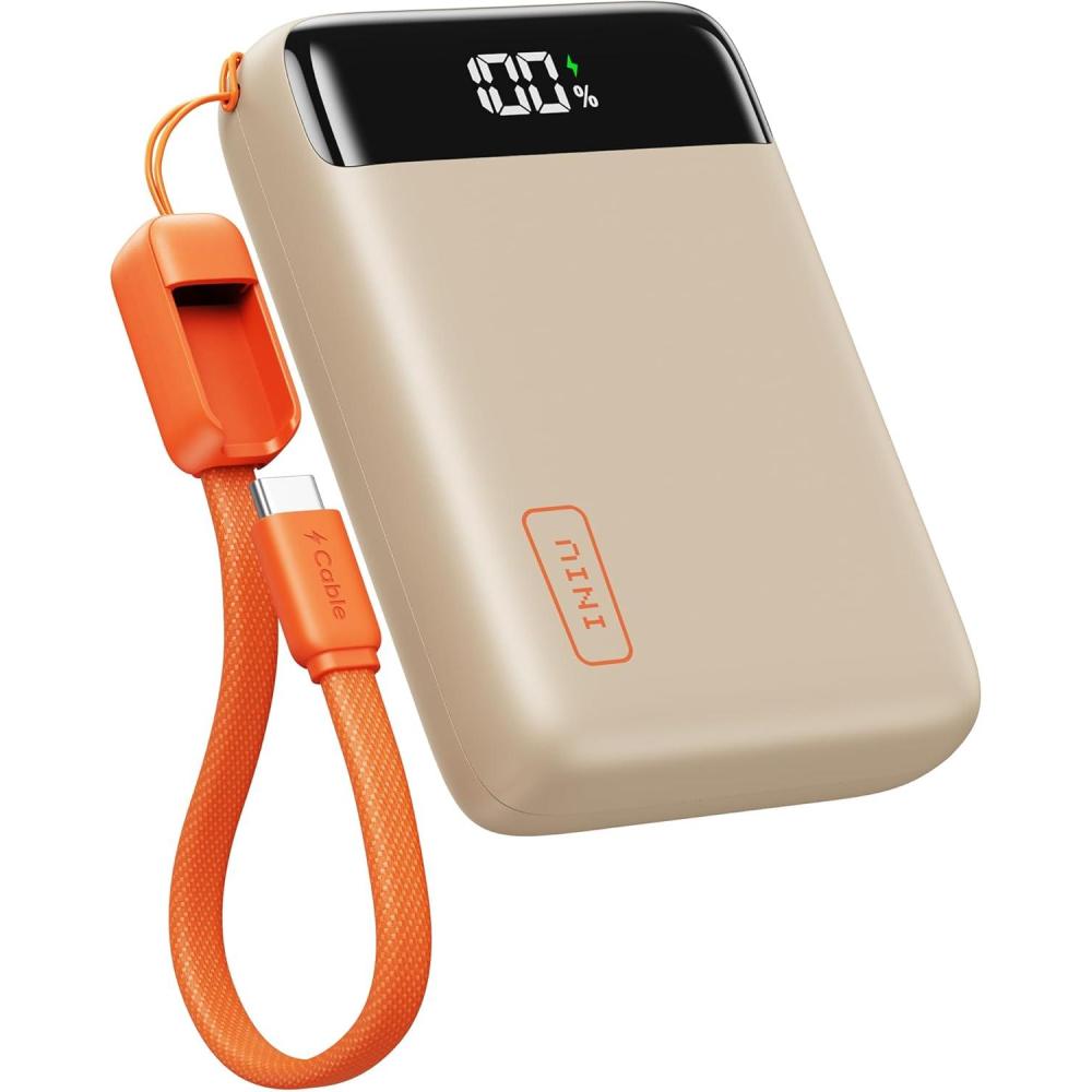 image:imageINIU Portable Charger Smallest 225W 20000mAh USB C in amp Out Power Bank Fast Charging PD 30QC 40 LED Display Phone Battery Pack Compatible with iPhone 17 16 15 14 Pro Samsung S24 Google BeigeBeige