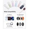 INIU 3-in-1 Portable Charger, 5000mAh Power Bank with Watch Charger & Built-in Cable, Compact 20W Fast Charging Battery Pack, Key Chain & Travel Essential for iPhone 16 15, Apple Watch, AirPods, etc(White)