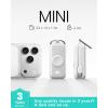 INIU 3-in-1 Portable Charger, 5000mAh Power Bank with Watch Charger & Built-in Cable, Compact 20W Fast Charging Battery Pack, Key Chain & Travel Essential for iPhone 16 15, Apple Watch, AirPods, etc(White)