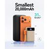 INIU Portable Charger, Smallest 22.5W 20000mAh USB C in & Out Power Bank Fast Charging, PD 3.0+QC 4.0 LED Display Phone Battery Pack Compatible with iPhone 17 16 15 14 Pro Samsung S24 Google, Beige(Beige)