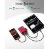 INIU Portable Charger, Smallest 22.5W 20000mAh USB C in & Out Power Bank Fast Charging, PD 3.0+QC 4.0 LED Display Phone Battery Pack Compatible with iPhone 17 16 15 14 Pro Samsung S24 Google, Beige(Red)