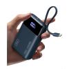 INIU 45W Portable Charger, Smallest 20000mAh Power Bank with Build in USB-C Cable, Fast Charging USB C in&Out Battery Pack, Travel Phone Charger for iPhone 17 16 15 Air Samsung S25 S24 Google, Green(Blue)