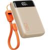 INIU Portable Charger, Smallest 22.5W 20000mAh USB C in & Out Power Bank Fast Charging, PD 3.0+QC 4.0 LED Display Phone Battery Pack Compatible with iPhone 17 16 15 14 Pro Samsung S24 Google, Beige(Beige)